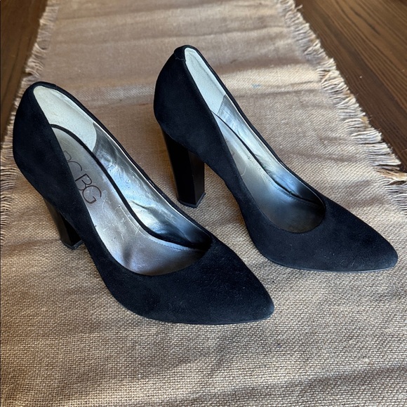 BCBG Paris Shoes - BCBG paris black suede Heels